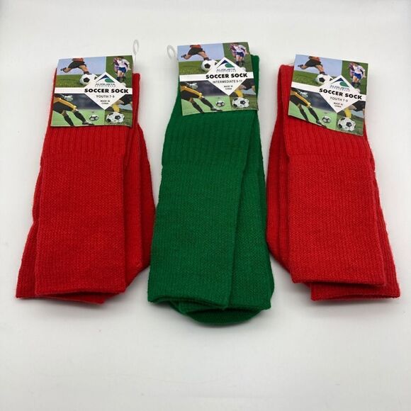 NWT Lot of 3 Pairs Augusta Sportswear Soccer Sock - Picture 1 of 4